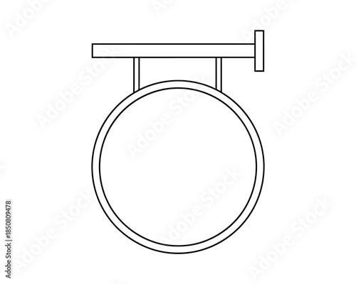 Blank Sign: A minimalist sign, an emblem of potential, awaiting its inscription and the stories it will tell. a clean, simple, and functional design with a touch of elegance. 