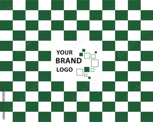 Square shaped Sponsors wall/ Logo Wall for Banner Design ( 10 inx8 in ratio)