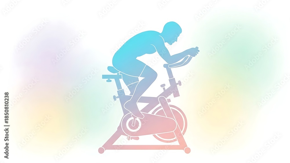 Obraz premium silhouette of a young man