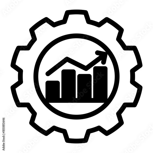 Productivity Performance Profit Growth Icon from Data Analysis Icon Collection (Mixed style)