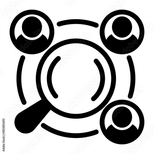 Behavior Analytics Research Competitor Icon from Data Analysis Icon Collection (Mixed style)