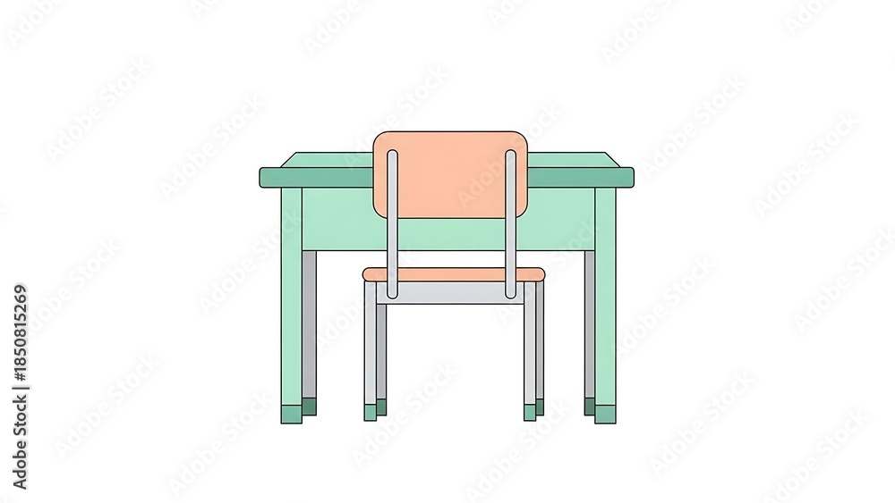 Fototapeta premium red and green chairs