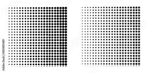 Vector halftone dots. Halftone vector Technology Background