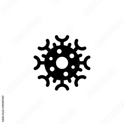 Illustration of a virus particle