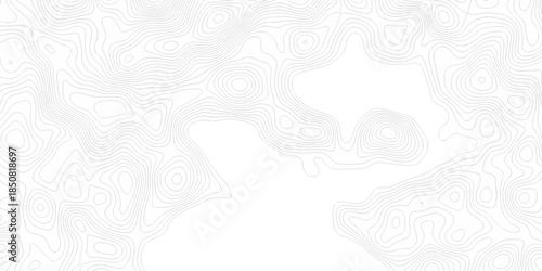 Black and white lines seamless Topographic map patterns, topography line map. Vintage outdoors style. The stylized height of the topographic map contour in lines and contours isolated on transparent.