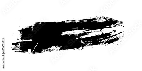 Vector grunge brush strokes texture rough black scratches for wallpaper, grunge texture background and artistic illustration, Brush stroke paint boxes on white background, Dry border in Black