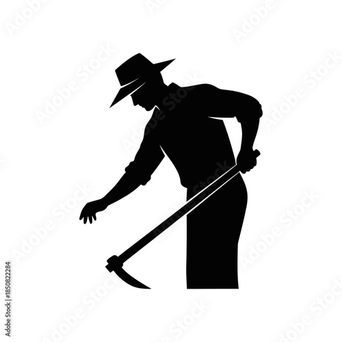 Human Silhouette in Profound Darkness