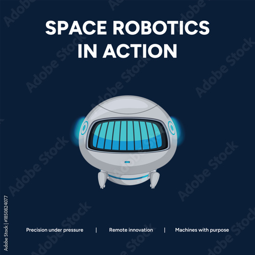 Advanced space robot in action with precision technology