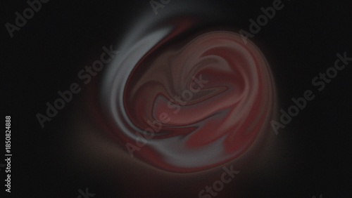 Swirling stormy clouds in deep space with shades of red and white