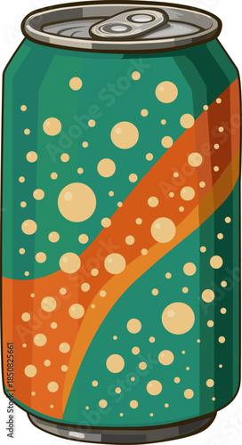 Soda Can Flat Vector Illustration