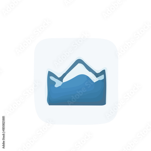 An abstract vector illustration depicting a crown symbol, conveying notions of royalty, leadership, or triumph. The clean lines and minimal design give the image a modern and versatile aesthetic.