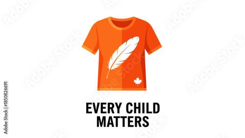 Orange Shirt Day Every Child Matters Illustration