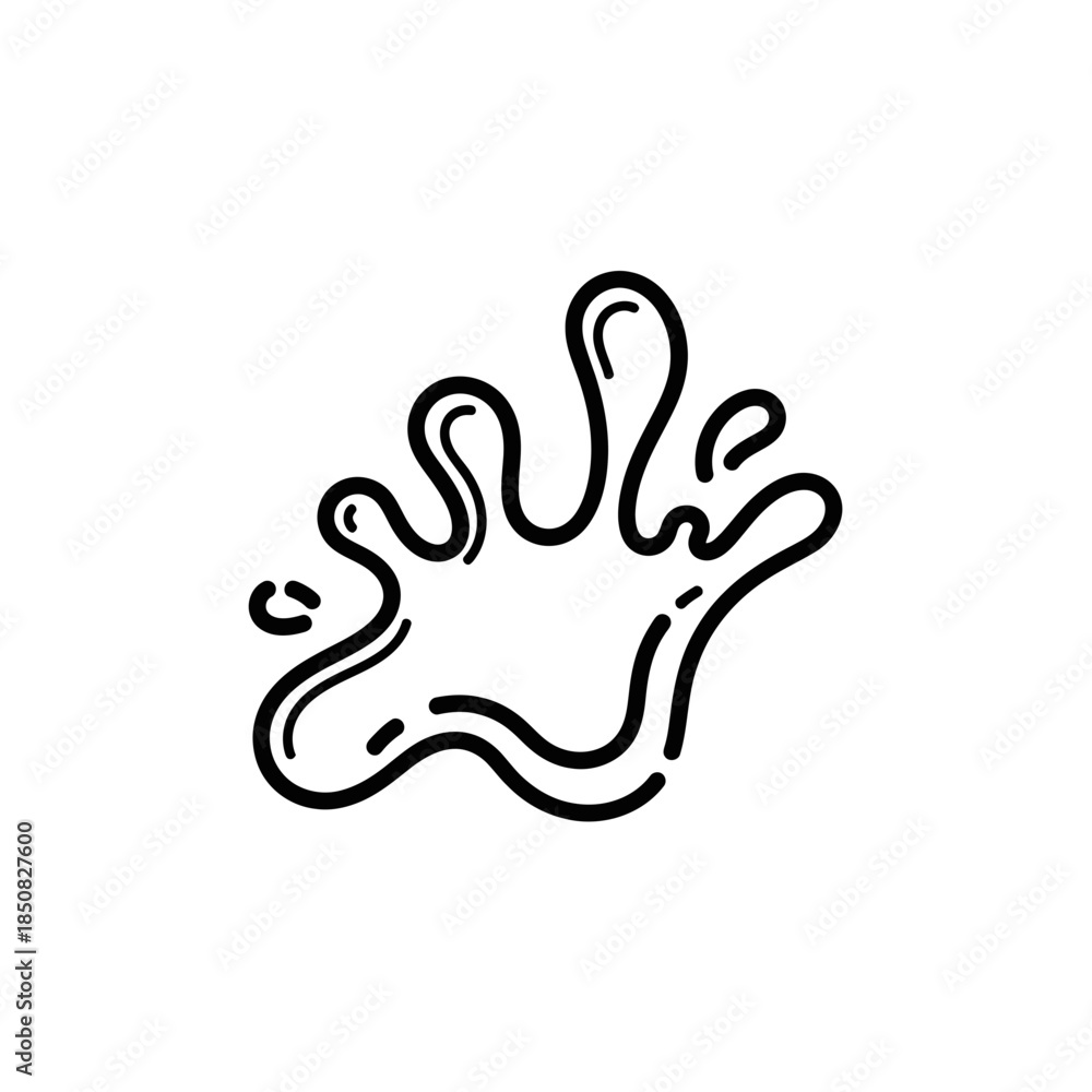 Obraz premium hand print vector illustration