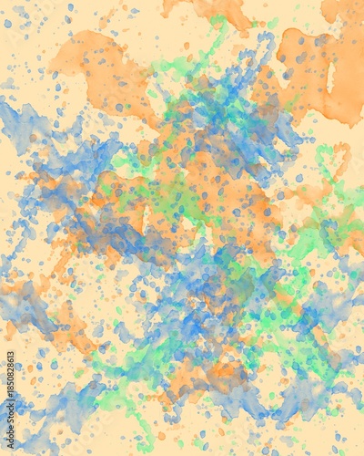 grunge background with watercolor