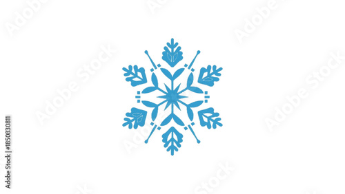 A beautiful snowflake design, capturing the intricate beauty of a natural phenomenon. This delicate structure of ice crystals brings to mind winter and the beauty of cold weather