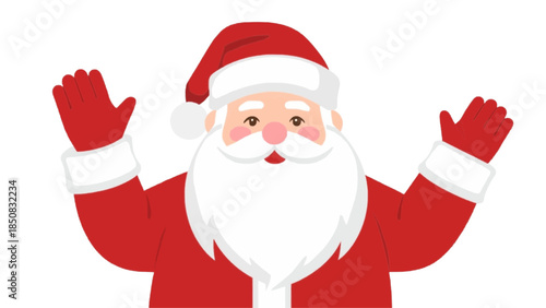 An illustration of santa claus in christmas mood 