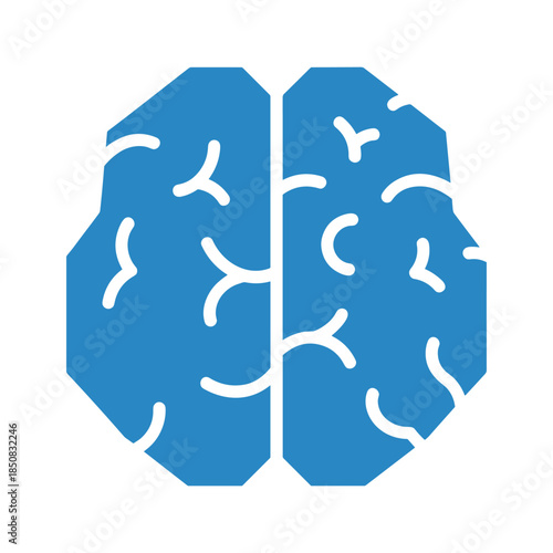 Blue brain icon