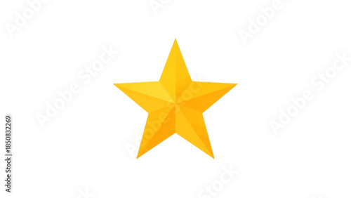 A golden star glittering in the light with 5 points and a bright shine, this image evokes feelings of dreams and wishes