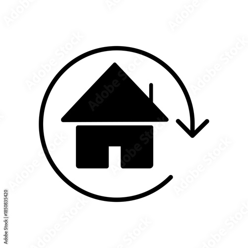 Relocation editable icon. Moving services Illustration sign. Moving symbol. shipping logo.