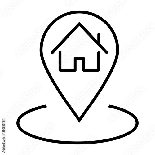 Relocation editable icon. Moving services Illustration sign. Moving symbol. shipping logo.