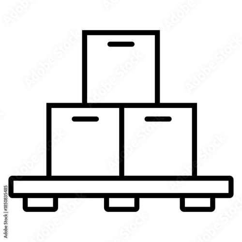 Relocation editable icon. Moving services Illustration sign. Moving symbol. shipping logo.