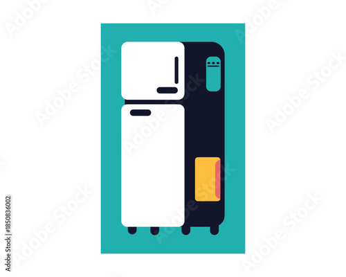 Fridge icon concept. vector set. Appliance icon set home.