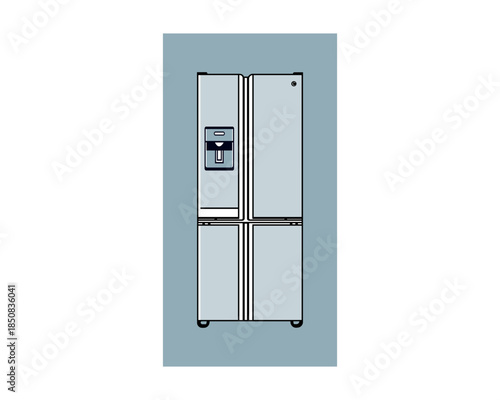 Fridge icon concept. vector set. Appliance icon set home.