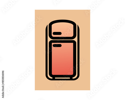 Fridge icon concept. vector set. Appliance icon set home.