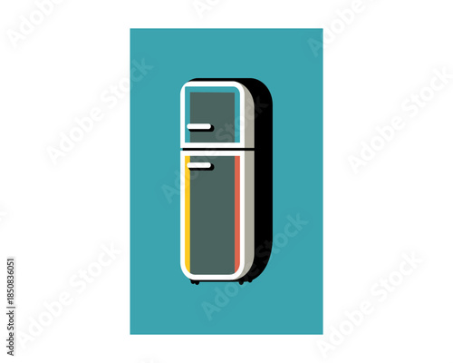 Fridge icon concept. vector set. Appliance icon set home.