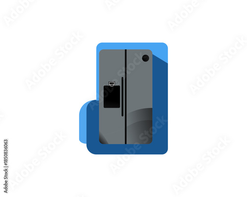 Fridge icon concept. vector set. Appliance icon set home.