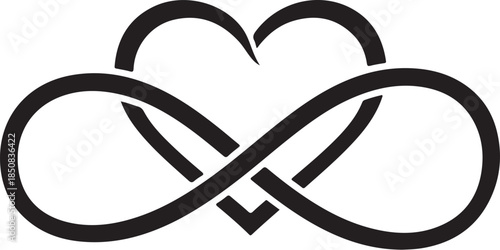50 Infinity Heart Symbol Vector Bundle