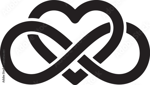 50 Infinity Heart Symbol Vector Bundle