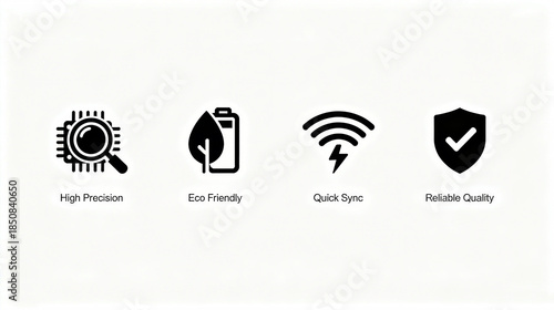 High precision, environmental protection and other elements represent the electronic characteristics of fast synchronization and reliable quality, suitable for electronic promotional materials.
