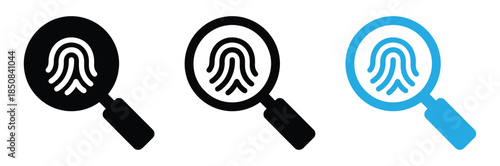 Magnifying glass icons for investigation and search concepts,Loupe icons set. Magnifying glass icon, magnifier icon. Search icon.