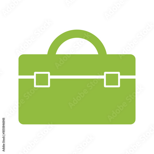 Green briefcase icon