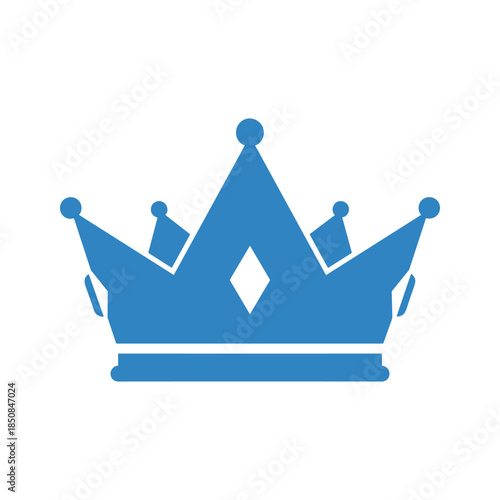 Royal blue crown icon
