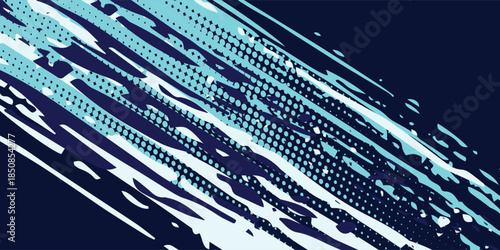 Abstract geometric ice car livery wrap background vector design blue rebel grunge flame, lightning, thunder, claw art racing speed , pattern spikes arrow dragon sporty esport gaming banner