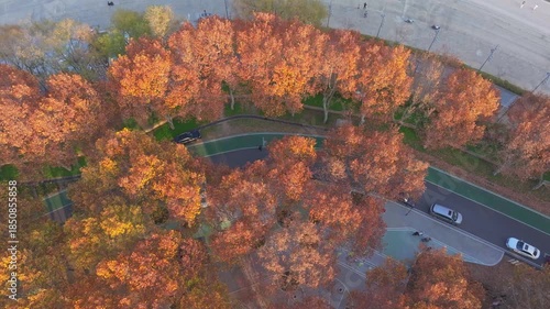 Autumn skyline views of Wuhan, Hubei, China