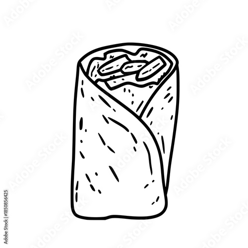 Burrito Wraps Day Adventure | Clean, isolated vector art for creative projects.