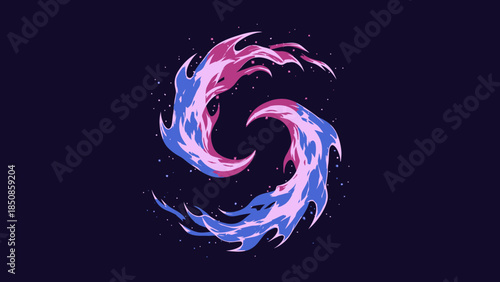 Flat fire flame vector icon