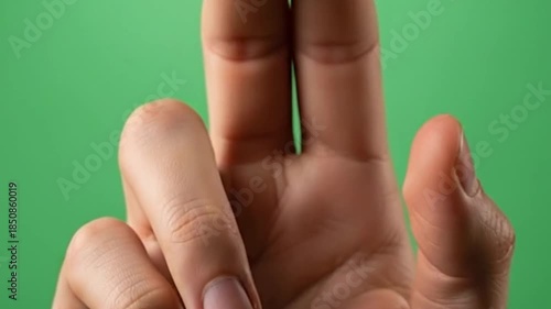Close-up of Fingers Pointing Upward in a Seamless Animation for Technology Concept