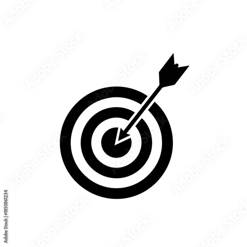 Arrow hitting bullseye