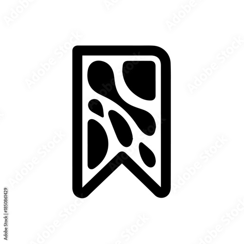 Abstract black and white art