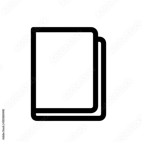 Closed book with black cover