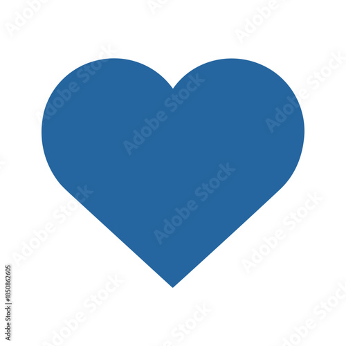 Blue Heart Icon Symbol