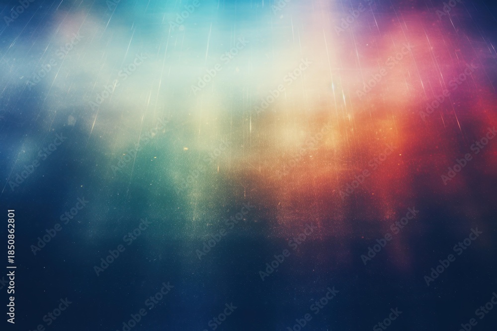 Obraz premium Colorful abstract background featuring falling lines, gradient colors, and a textured, grunge effect