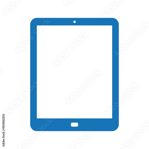 Blue Digital Tablet Blank Screen