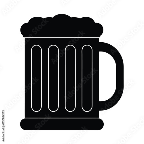 Frothy Beer Mug Icon Design For Pubs And Restaurants