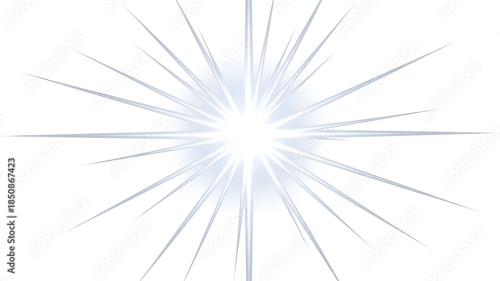 Obraz premium Bright Lens Flare Starburst Abstract Light Effect Vector