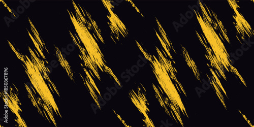 Yellow and black backdrop with dot halftone pattern element. Abstract brush grunge background. retro comic concept for your graphic design, banner or poster See Less